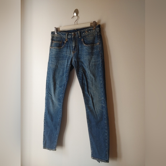 R13 Boy Skinny Garson with Half Undone Hem Size 26 - Picture 5 of 14